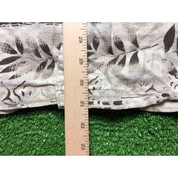 Bugle Boy Fish Mens Brown Short Sleeve Button Front Shirt Size 2XL - Picture 6 of 7